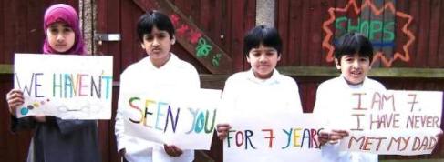 Shaker Aamer's children in 2009