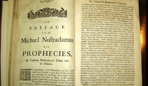 Nostradamus - not the actual bit that says Morison will notch on Tuesday