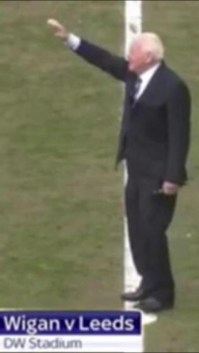 Dave Whelan yesterday. Not a racist - honest...