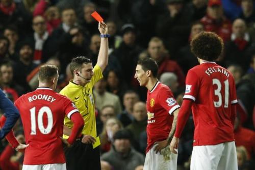Michael Oliver ignores Rooney's plea for sanity and dismisses di Maria anyway