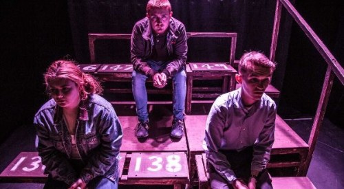 The three-strong cast of The 56